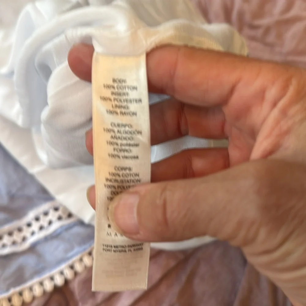 White House Black chambray A-Line‎ Mini Skirt- worn twice